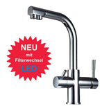 Ensemble anticalcaire PUR Smart DUO adoucisseur d'eau au chlore + robinet 3 voies DELTA