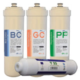 PUR Booster 5 Stufen 600 GPD Direct flow Osmoseanlage - Ersatzfilter Set
