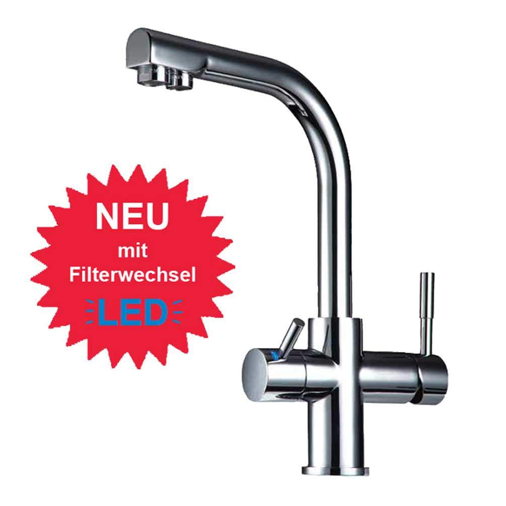 Ensemble anticalcaire PUR Smart DUO adoucisseur d'eau au chlore + robinet 3 voies DELTA