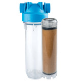 Boîtier filtre DP 10 QA CF 1/4"- Résine cationique anticalcaire