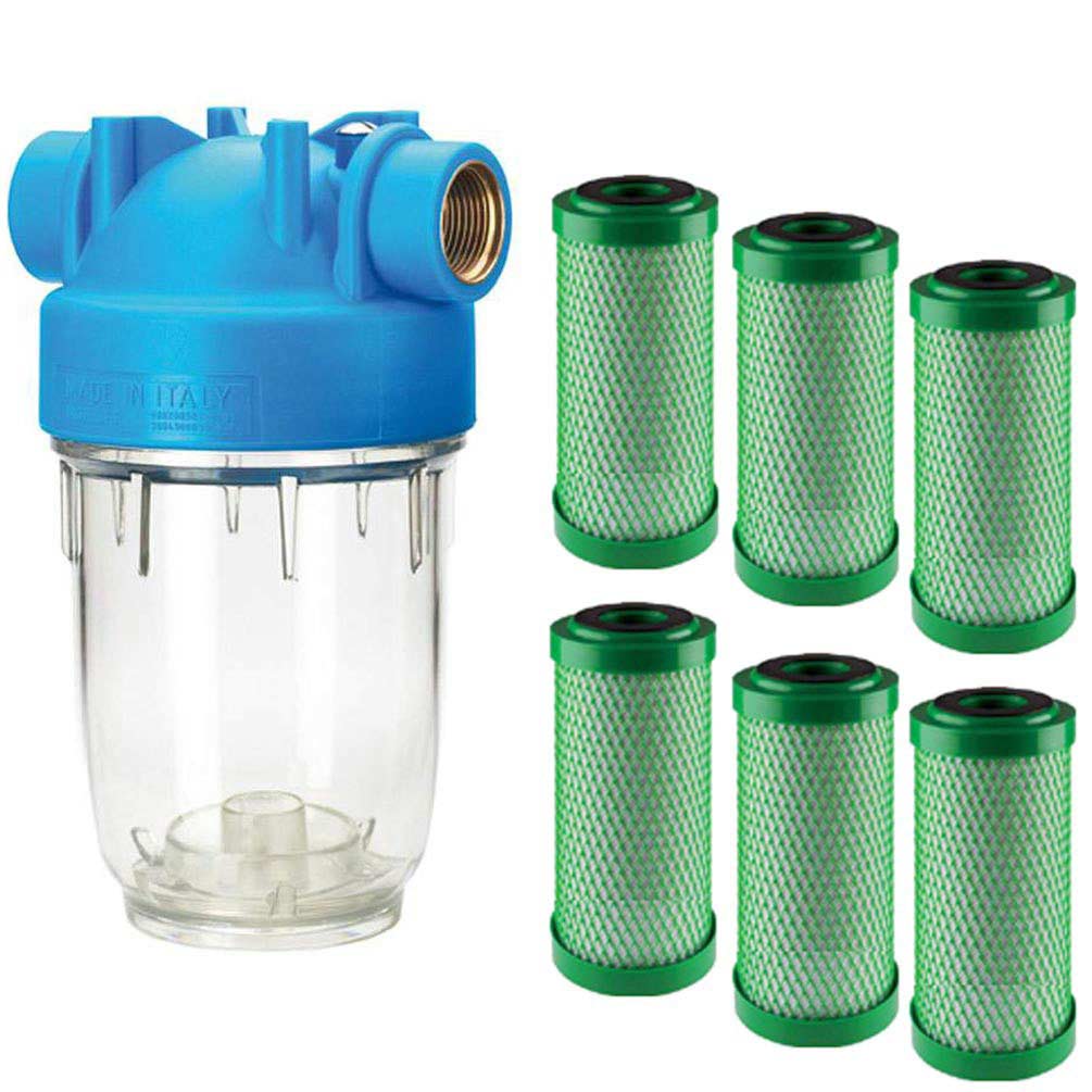 DP 5 - VOC 5 mcr Wasserfilter 3/4" - Aktivkohleblock