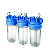 DP BIG M 10 TRIO 1" IN TS boîtier de filtre triple haute performance avec manomètre