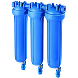 DP BIG S 20 TRIO 1"1/2 IN AB Hochleistungs-Filtergehäuse mit Ablasshähnen