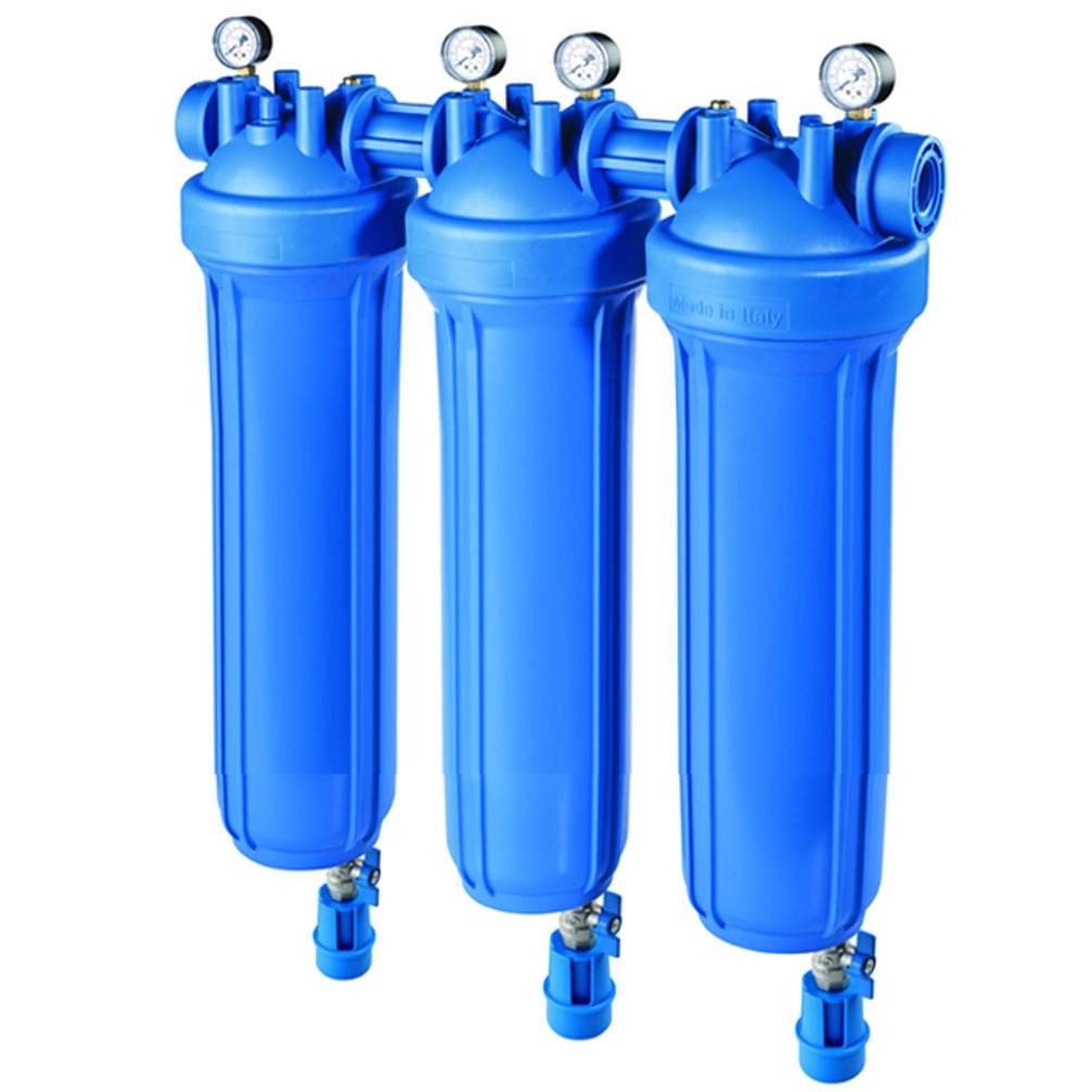 DP BIG S M 20 TRIO 1"1/2 IN AB boîtier de filtre haute performance avec quatre manomètres