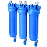 DP BIG S M 20 TRIO 1"1/2 IN AB boîtier de filtre haute performance avec quatre manomètres