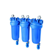 DP BIG S M 10 TRIO 1" IN AB boîtier de filtre haute performance avec filetage 1 pouce, manomètre