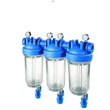 DP BIG S M 10 TRIO 1" IN TS Hochleistungs-Filtergehäuse 1 Zoll Gewinde Manometer