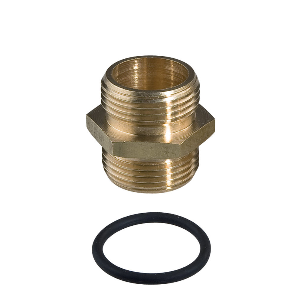 DN 3/4"2 x double raccord en laiton hexagonal 3/4"pouce filetage extérieur - avec joint torique