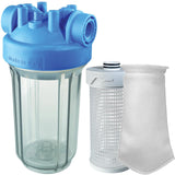 Hero 10" Wasserfilter mit Filterbeutel Set 50 mcr