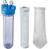 Filtre à eau Hero M 20" avec manomètres + set de sacs filtrants 50 mcr