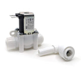 Électrovanne 3/8" 24V 4,8W - avec 1 adaptateur en L 3/8" pour tuyau 3/8" raccord