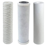 Osmose Filter 3er-Set 25-10-1 Mikron für 1. bis 3. Stufe Umkehrosmose