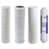 Lot de 4 filtres d’osmose 25-10-1-T33 pour les 1re à 3e et 5e étapes d’osmose inverse