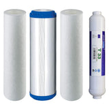 Kit de 4 filtres de rechange Osmose 10-PLAX-1-T33 pour système d’osmose inverse à 5 étapes
