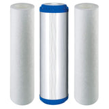 Lot de 3 filtres de rechange pour osmose 10-PLAX-1, pour système d’osmose inverse à 5 étapes