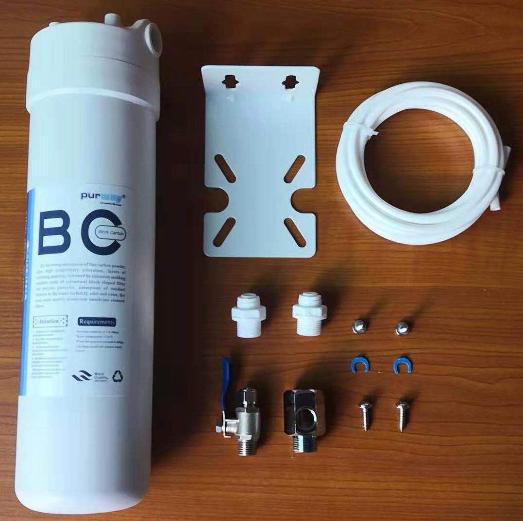 PUR Smart BC bloc de charbon actif 10mcr pour chlore et robinet d’eau 3 voies