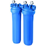 DP BIG M 20 DUO 1" en AB boîtier de filtre double haute performance avec manomètre