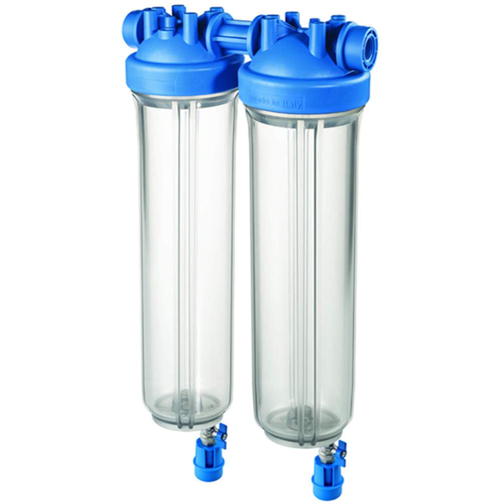 DP BIG S 20 DUO 1" IN TS boîtier de filtre double haute performance avec robinet de vidange