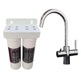 PUR Smart DUO Antikalk Set Wasserenthärtung Chlor + 3-Wege Wasserhahn GAMMA - purway